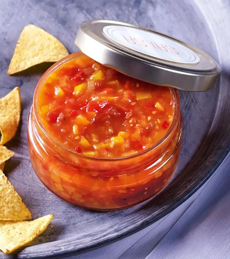 Tomaten-Paprika-Salsa | Rezept | Scharfe soße, Rezepte, Essen