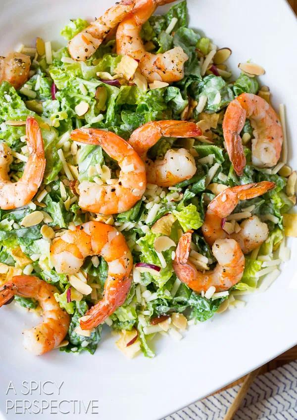 Roasted Shrimp Salad with Buttermilk Dressing