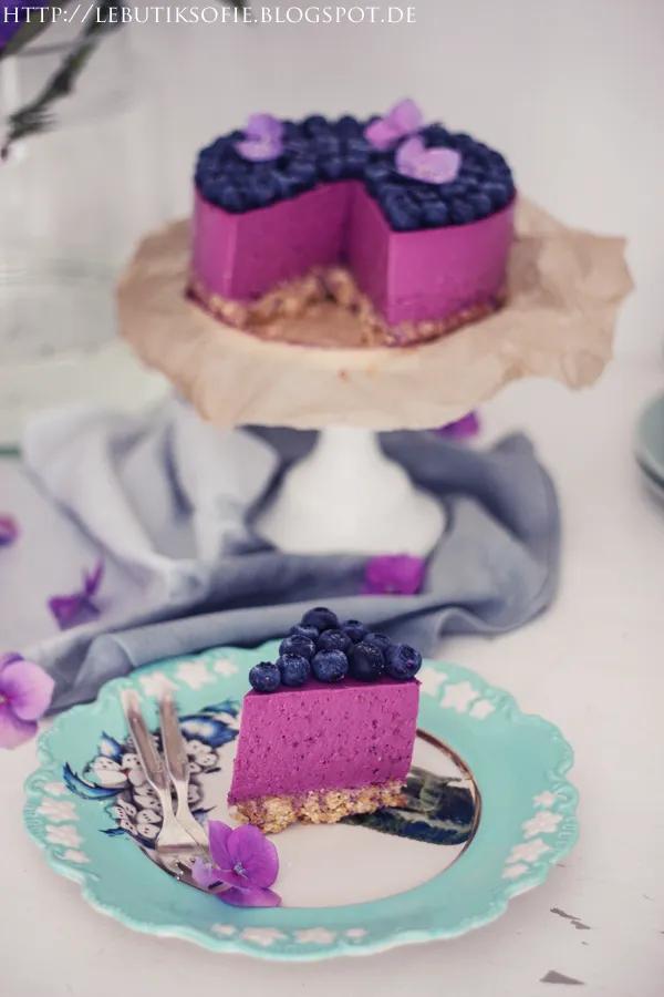 butiksofie: Blaubeer Lavendel Quark Torte in Radiant Orchid | Sweets ...