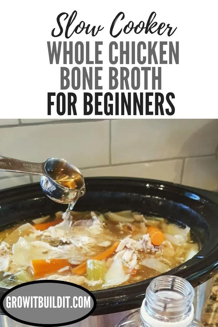 Bone Broth for Beginners | Growit Buildit | Slow cooker bone broth ...