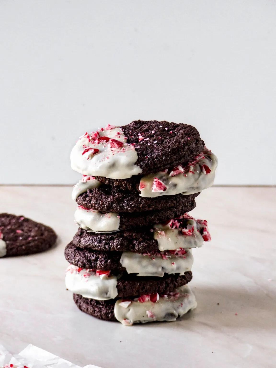 Schokoladen-Pfefferminz-Cookies – Anna Lee EATS. | Schoko chips ...