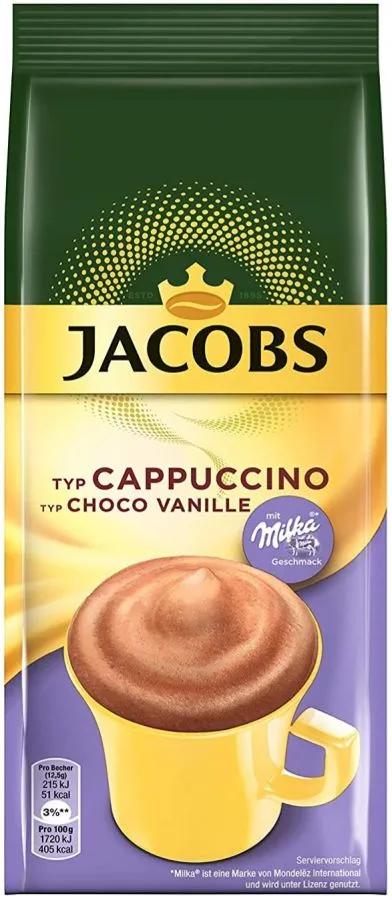 Jacobs Cappuccino Choco Vanille Flavoured Instant Roasted Coffee 500 g ...