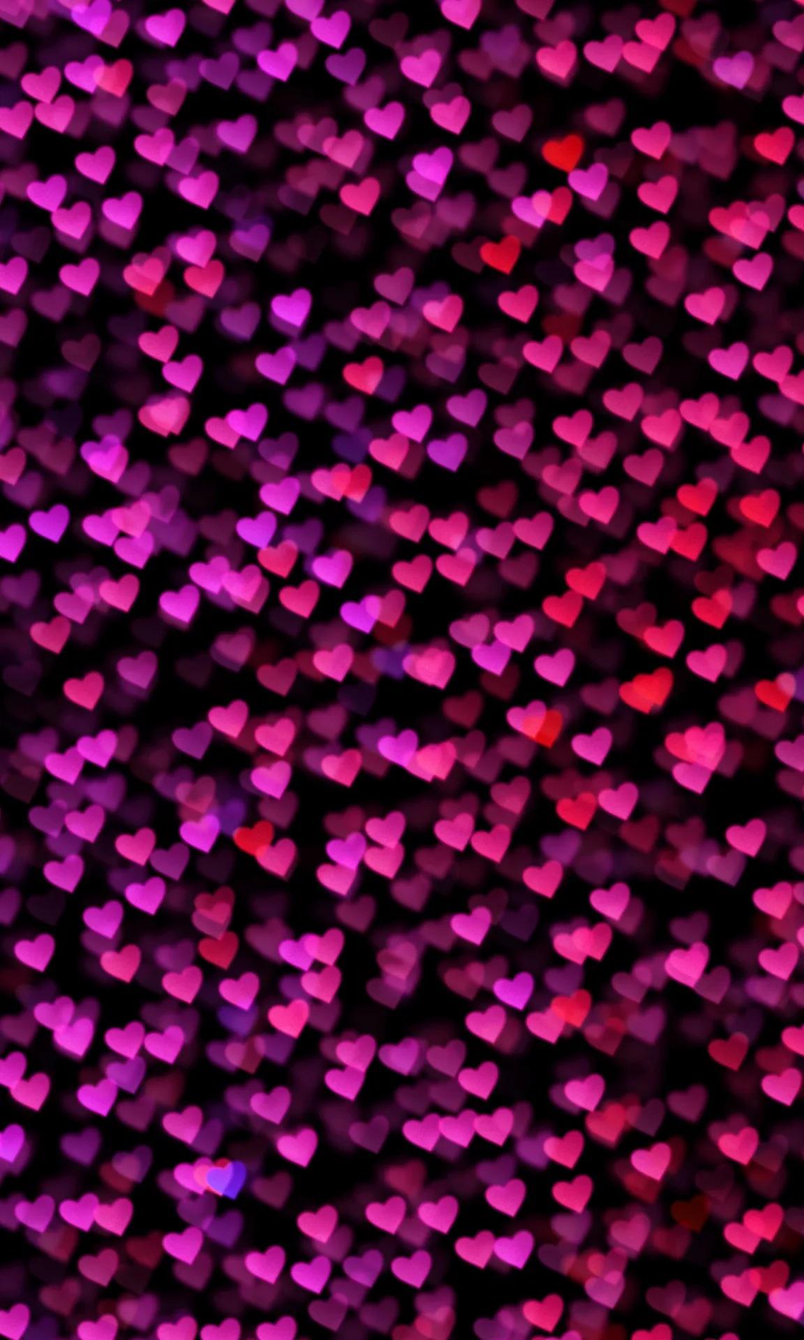 Bokeh Lights Background Hearts Free Stock Photo - Public Domain Pictures