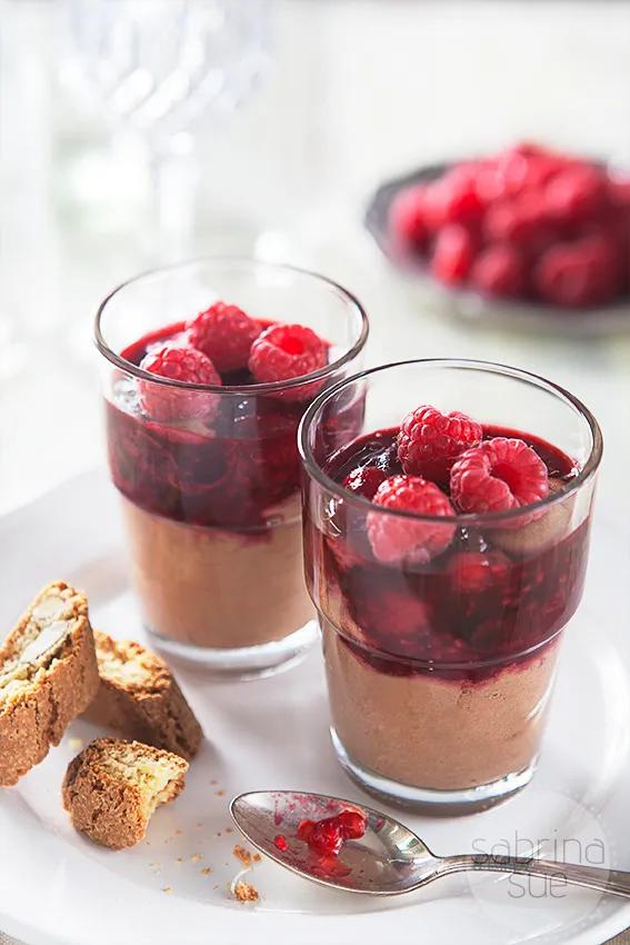 Himbeer-Schokoladenmousse im Glas - sabrinasue - in love with food