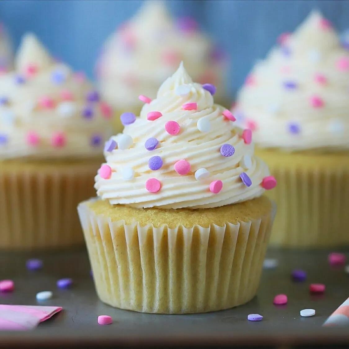 Gluten Free Vanilla Cupcakes | Buttercream Frosting, Dairy Free