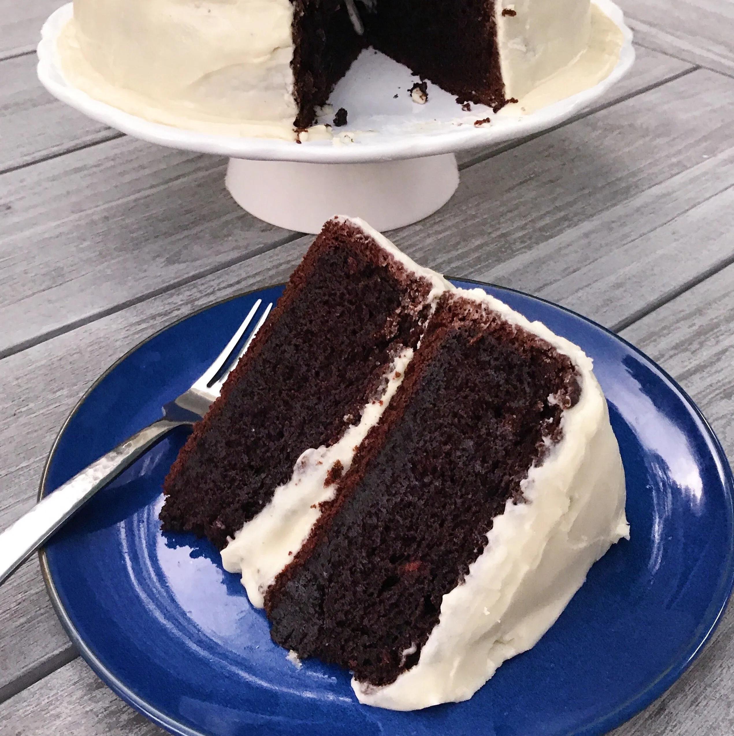 The Best Chocolate Cake with Buttercream Frosting – healthyGFfamily.com