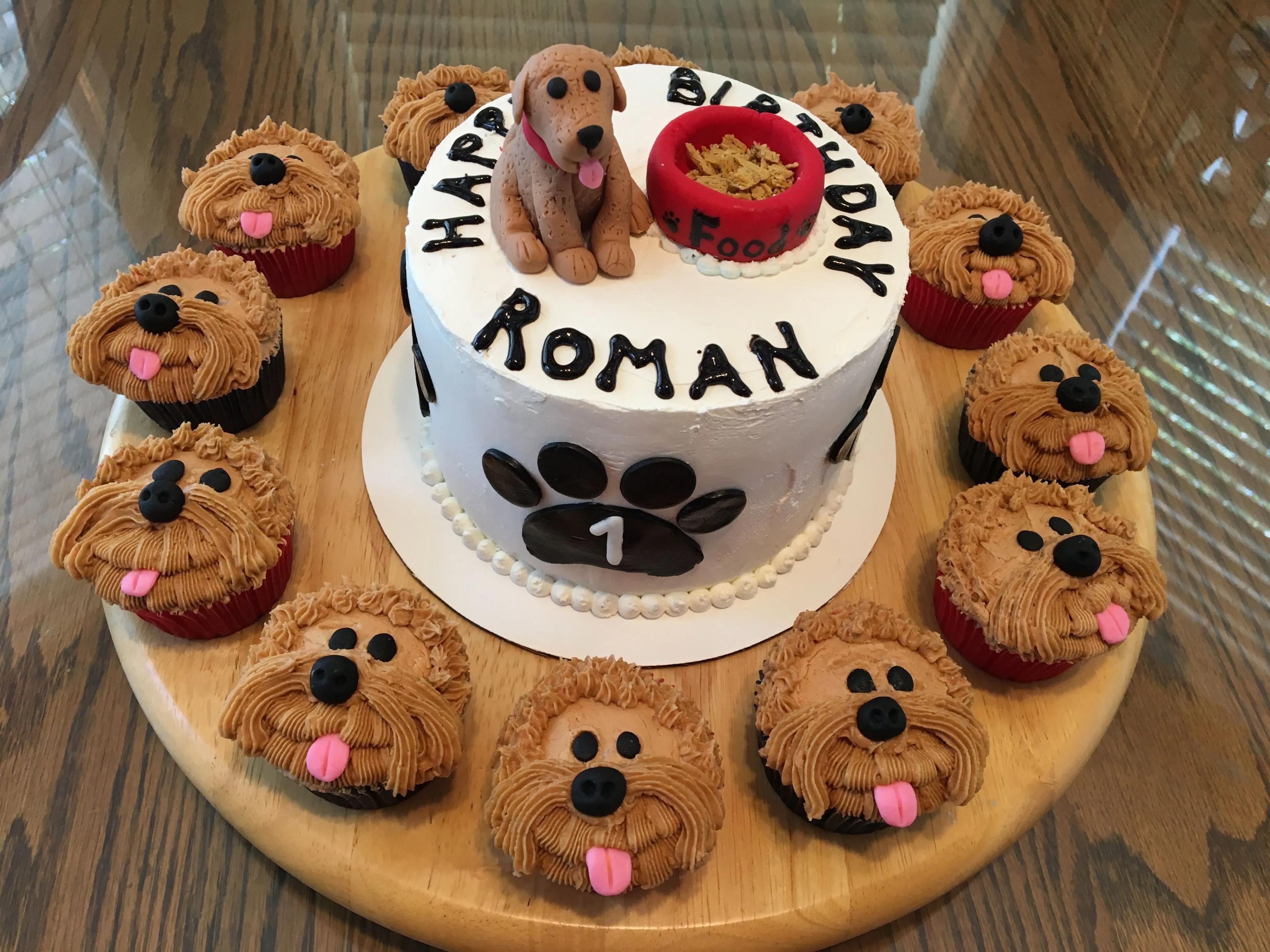 1st birthday puppy dog cake | Dog cakes, Dog birthday cake, Banana cake ...