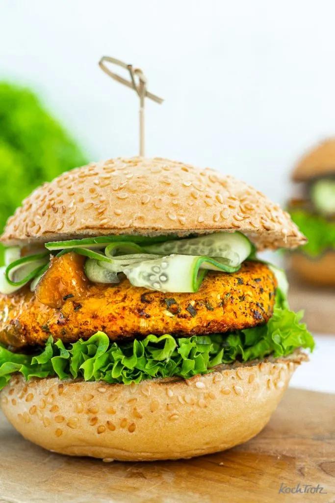 Haferflocken-Gemüse Burger | glutenfrei | laktosefrei | vegetarich ...
