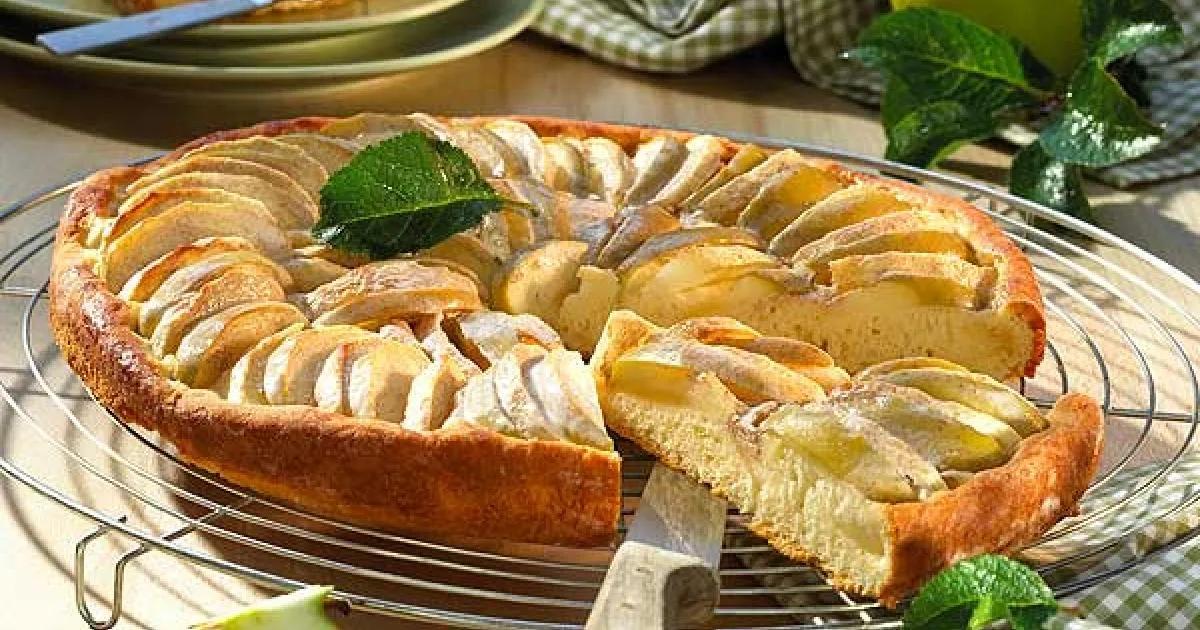 Schwedischer Apfelkuchen mit Quark-Öl-Teig - Hnaumann