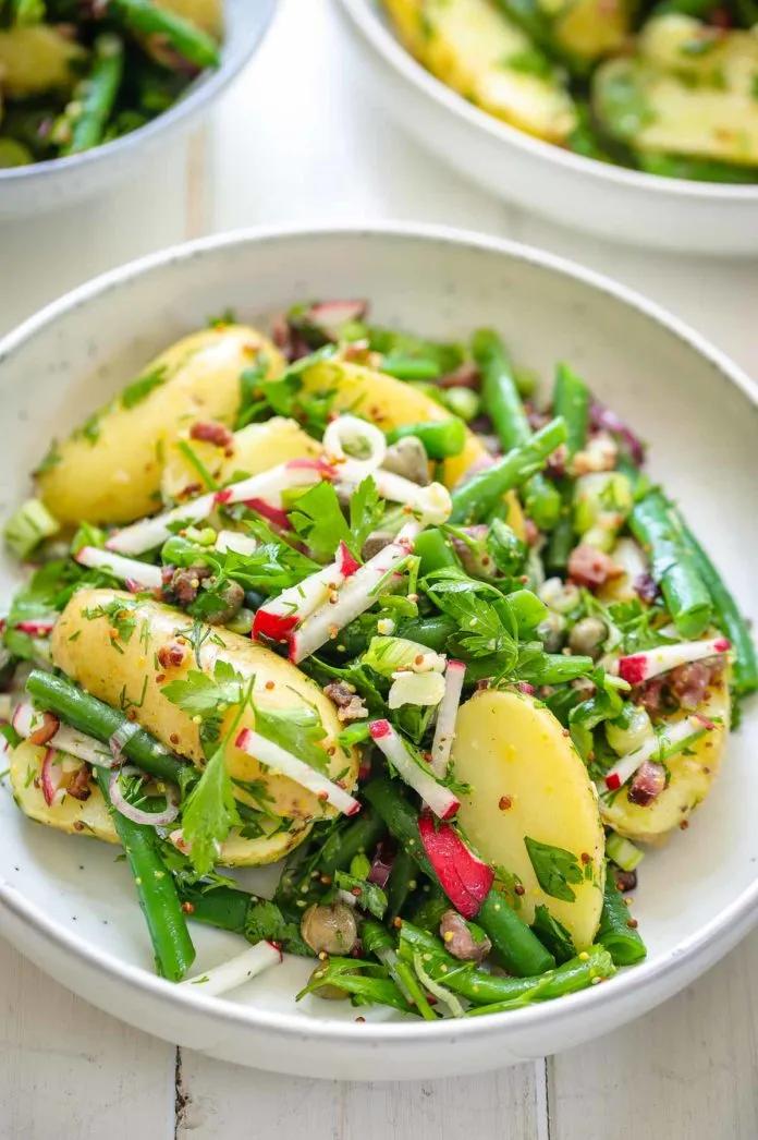Bohnen-Kartoffel-Salat | mediterranes Rezept | Elle Republic