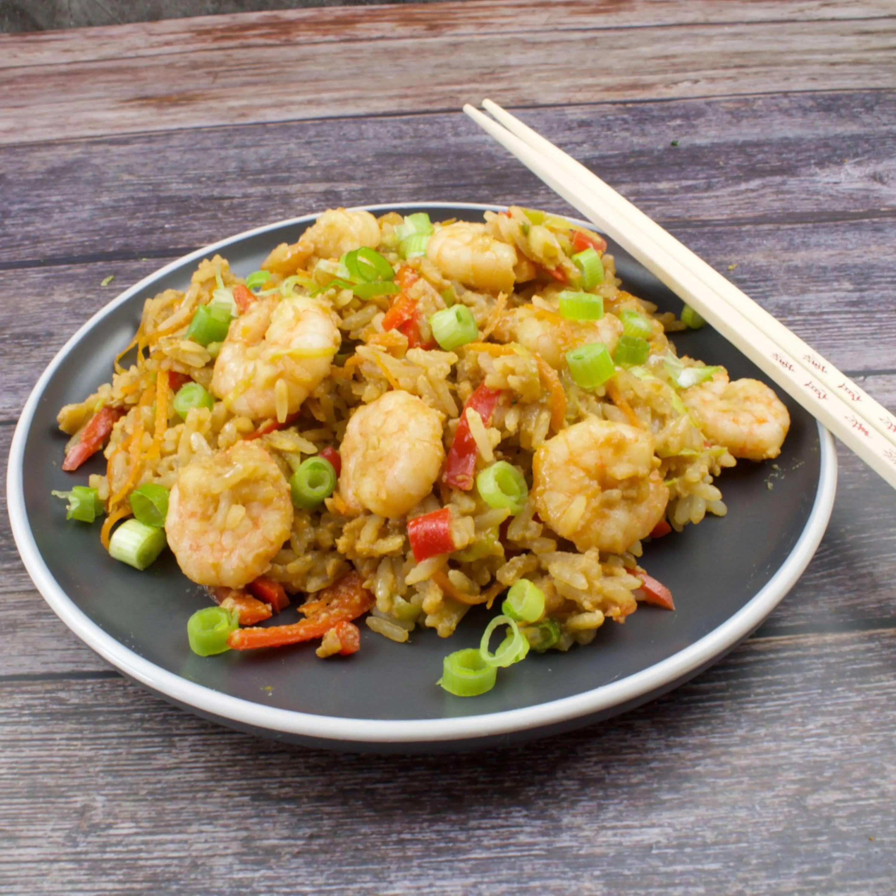 Gebratener Reis mit Garnelen - Zu Faul Zum Kochen?