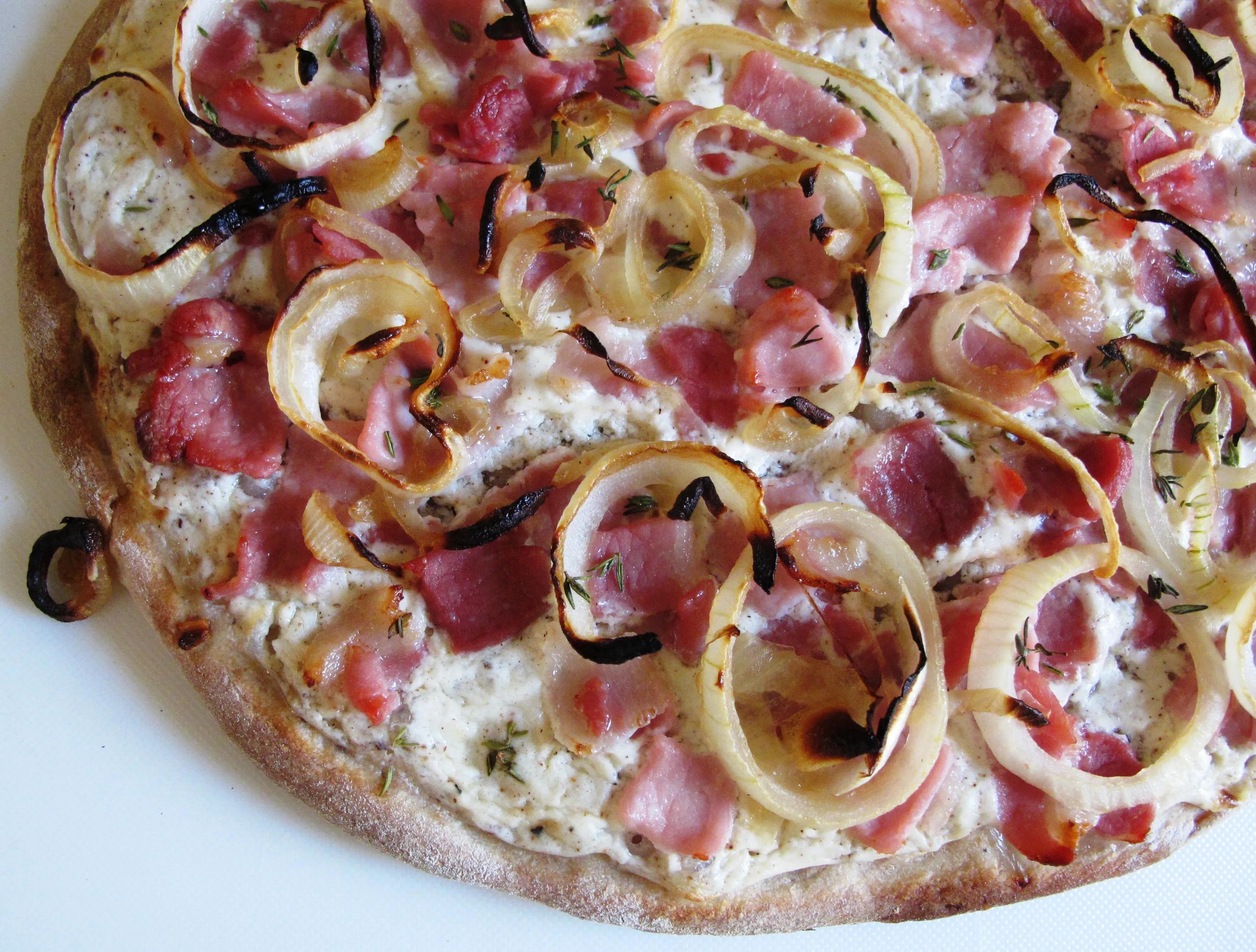 Flammkuchen Recipe (Alsatian / German Flatbread) - The Bread She Bakes