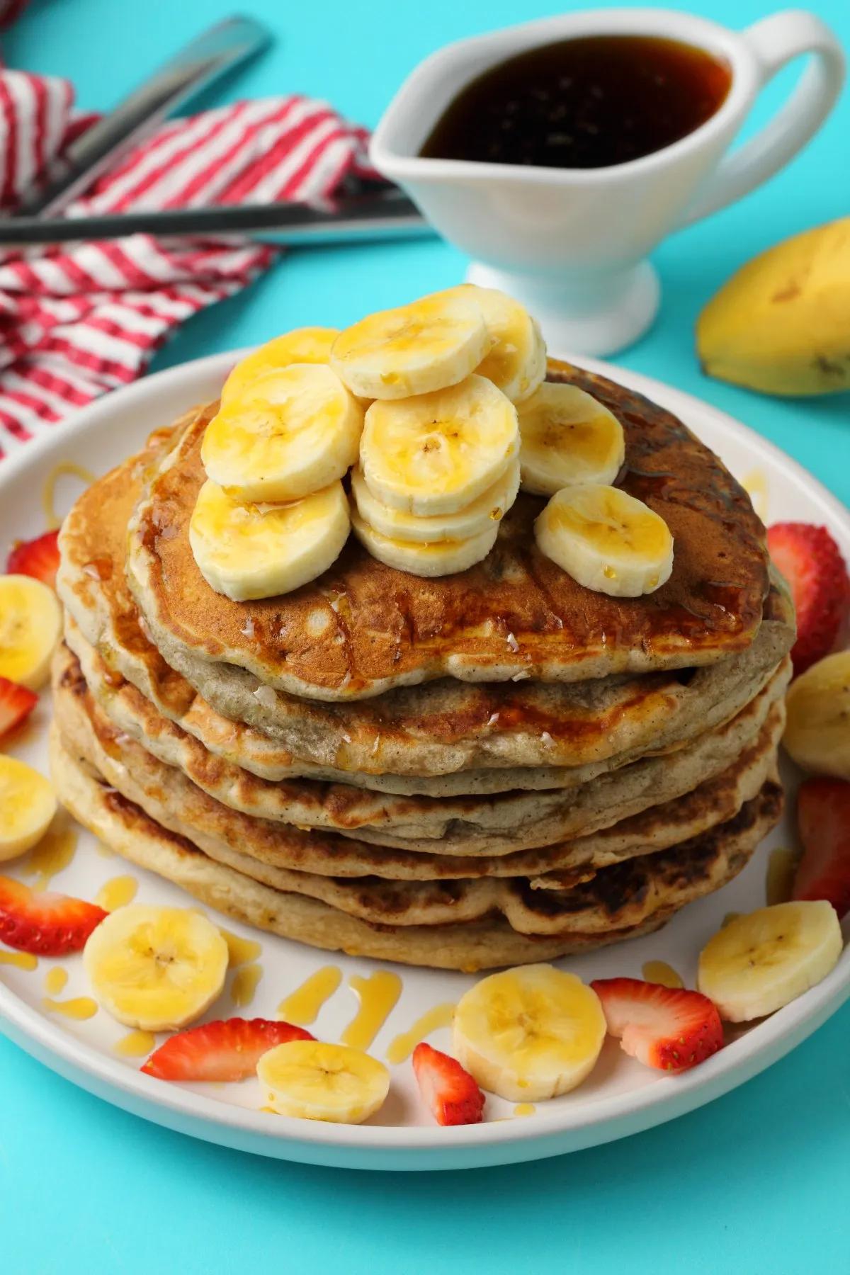 Vegan Banana Pancakes (Light and Fluffy!) - Loving It Vegan