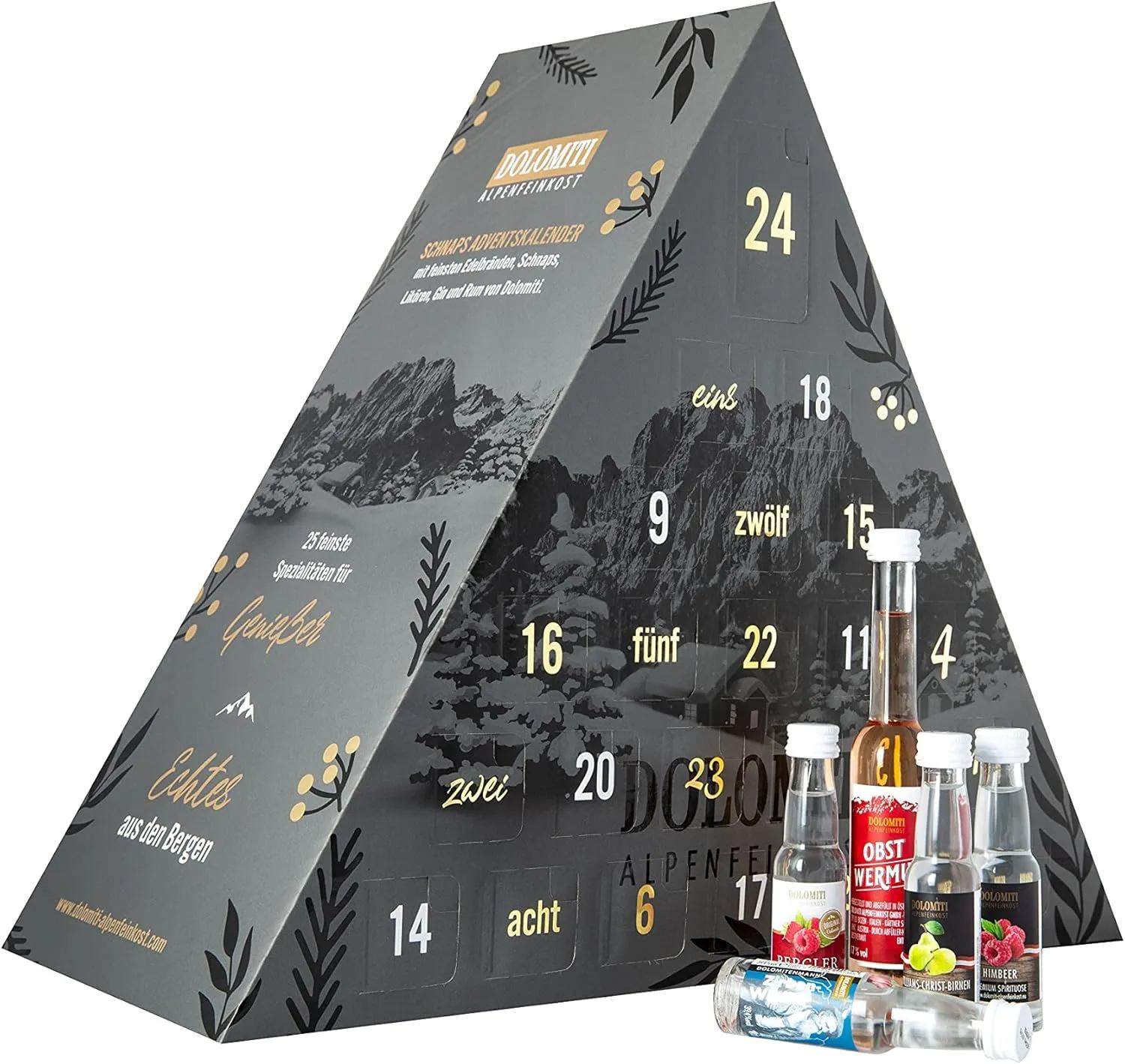 Dolomiti Schnaps- und Likör Adventskalender 2021 / Geschenk-Idee für ...