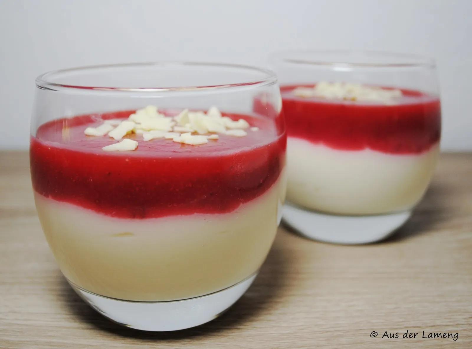 Weiße Schoko-Quark-Creme mit Erdbeeren – schmeckt ein bisschen wie ...