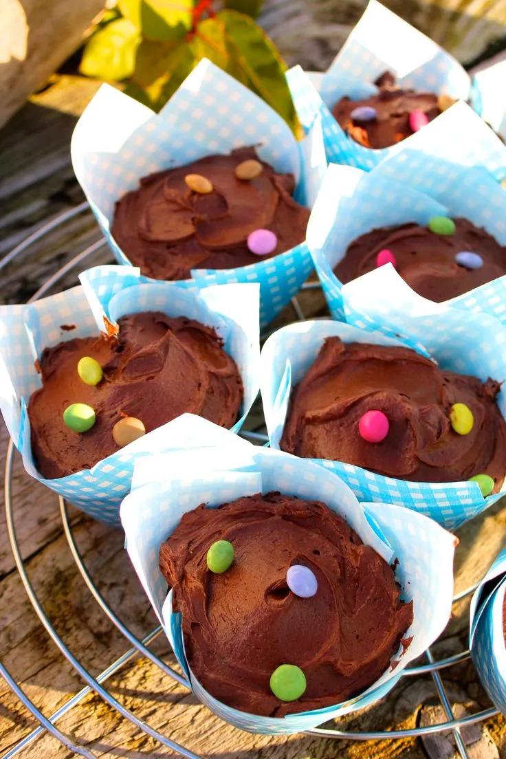 Schokoladen-Cupcakes mit Espresso-Frosting Cupcake Muffins, Chocolate ...
