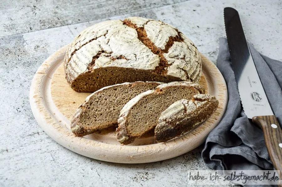 Brot #36 - Dinkel Roggen Krustenbrot ohne Sauerteig | Habe ich ...