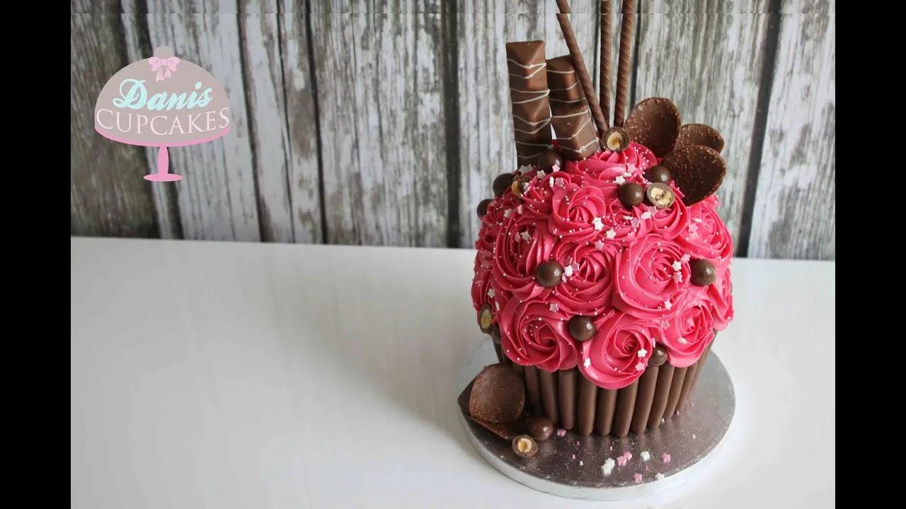 XXL Gigant Chocolate Riesen Cupcake | Danis Drip - YouTube