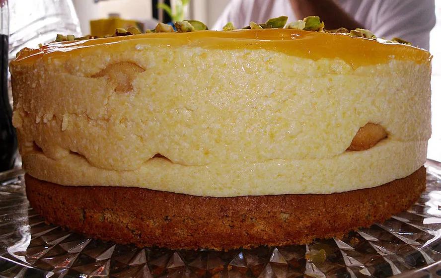 Backen - Kochen &amp; Genießen: Pistazien Pfirsichcreme Torte