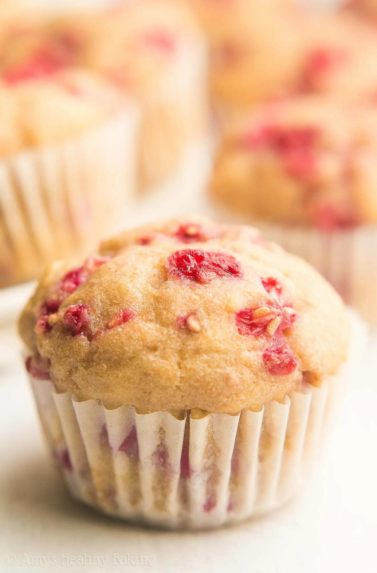 Raspberry Almond Mini Muffins | Amy&amp;#39;s Healthy Baking