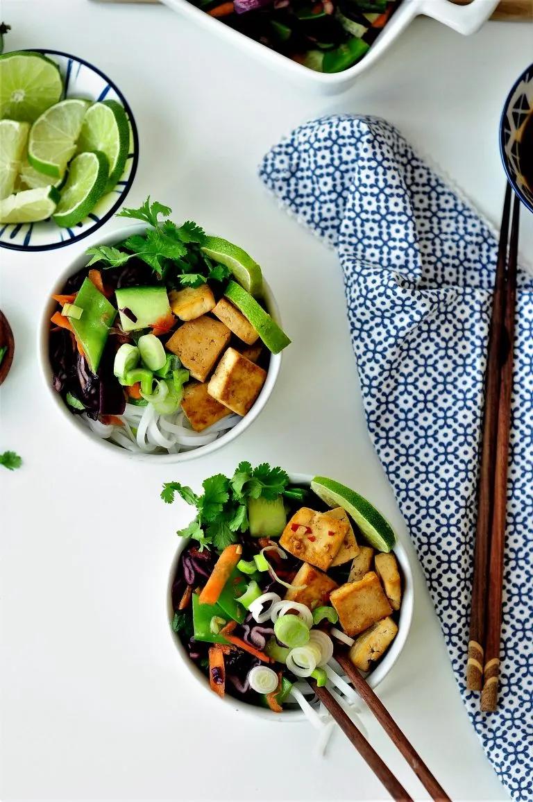Reisnudelsalat mit mariniertem Tofu – potentieller Sommersalatliebling ...