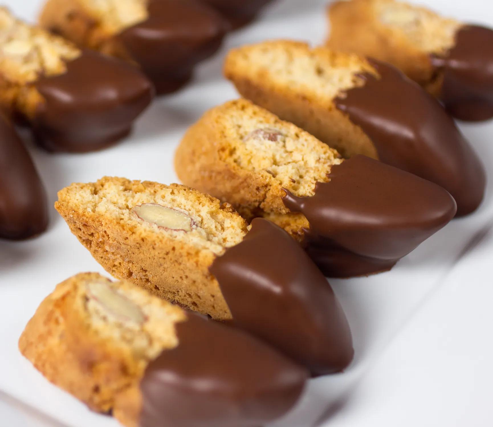 Chocolate Covered Cantuccini - Alessi Foods