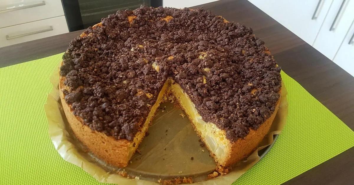 Birnen Rahm Kuchen Mit Schoko Nuss Streusel Von Thermoverena Ein | My ...