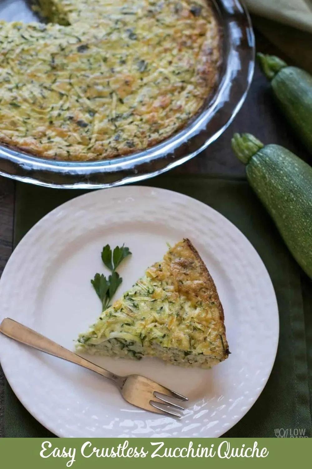 This easy crustless zucchini quiche is you could eat it every day ...