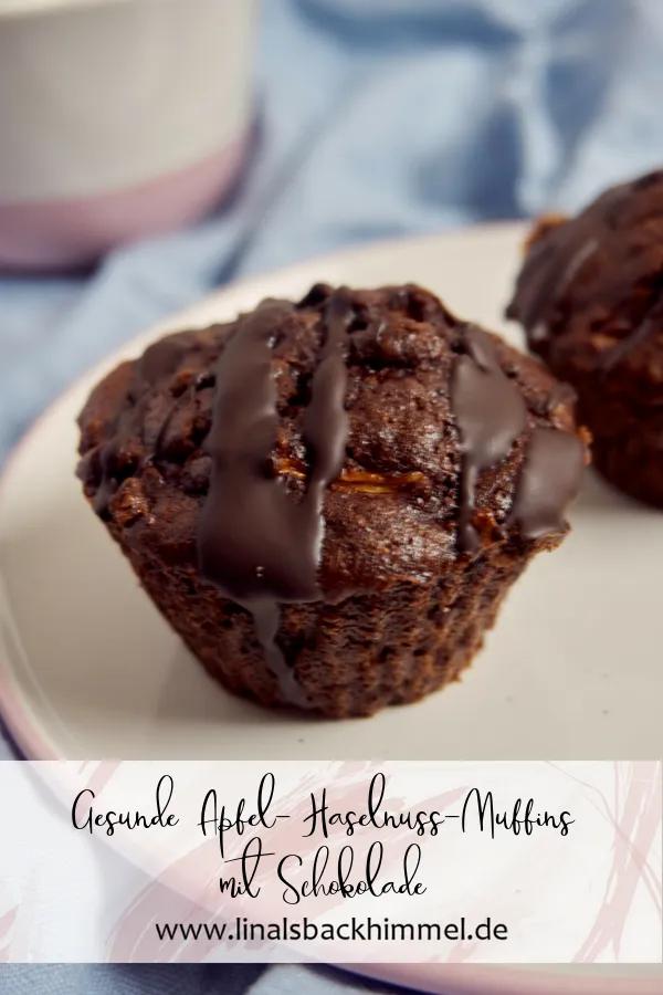 Gesunde Apfel-Haselnuss-Muffins mit Schokolade | Desserts, Triple ...