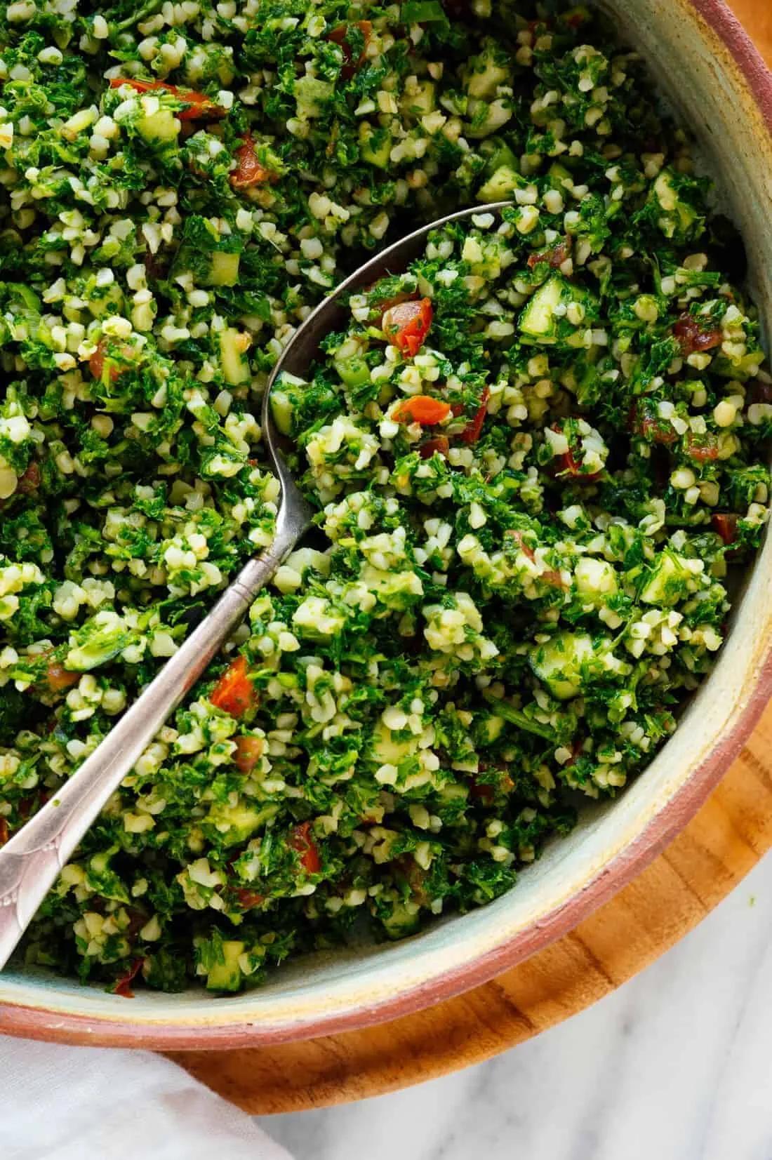 Tabouleh Salat mit viel Grün - Die Rezepte