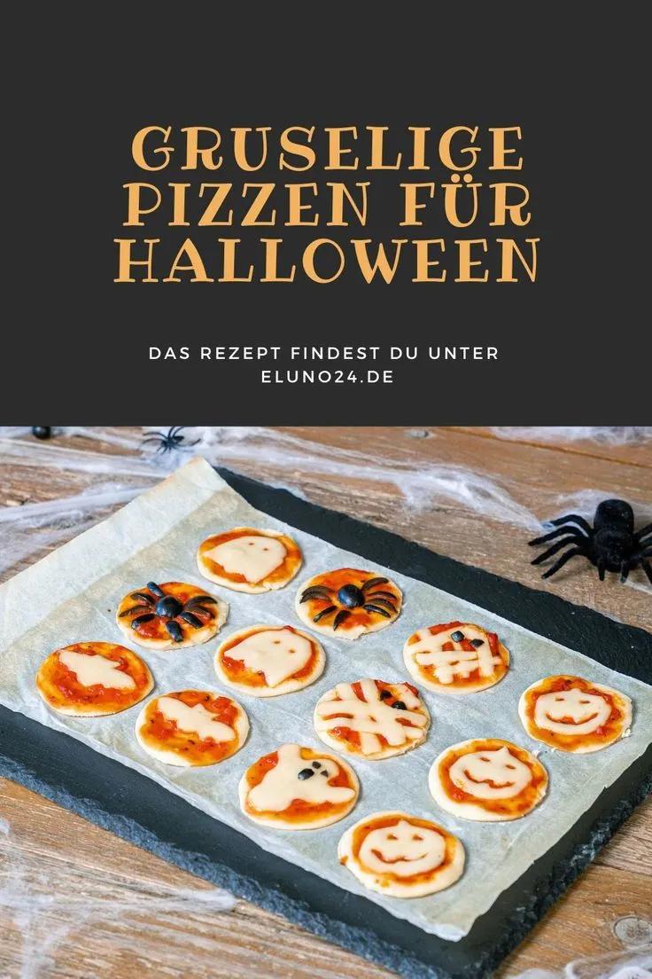 Gruselige Mini-Pizzen für deine Halloweenparty! in 2022 | Pizza ...
