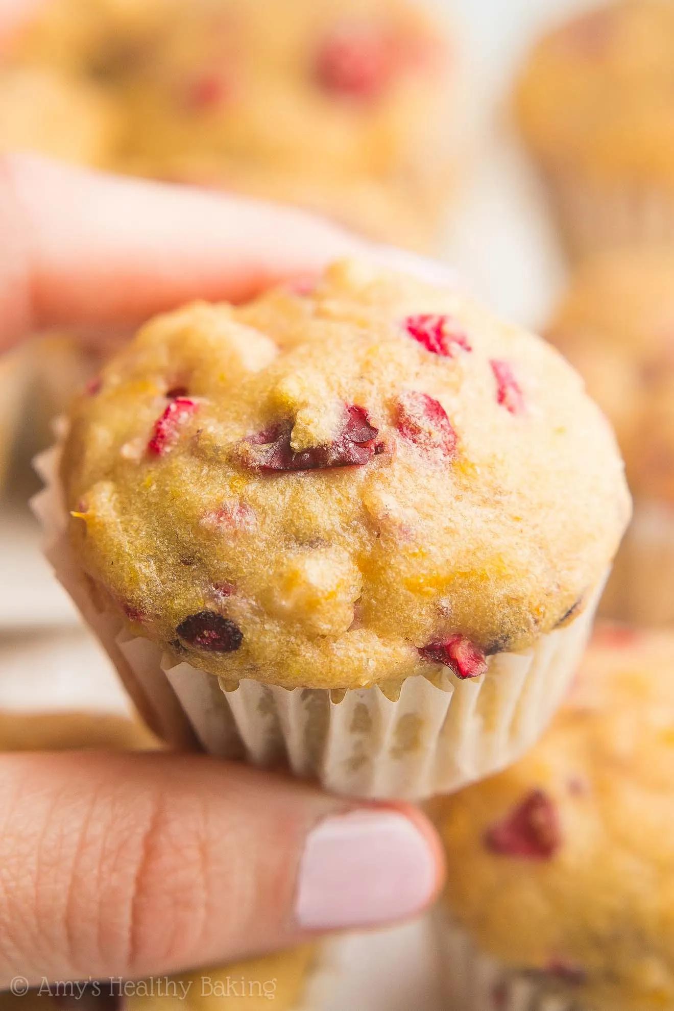Cranberry Orange Mini Muffins | Amy&amp;#39;s Healthy Baking