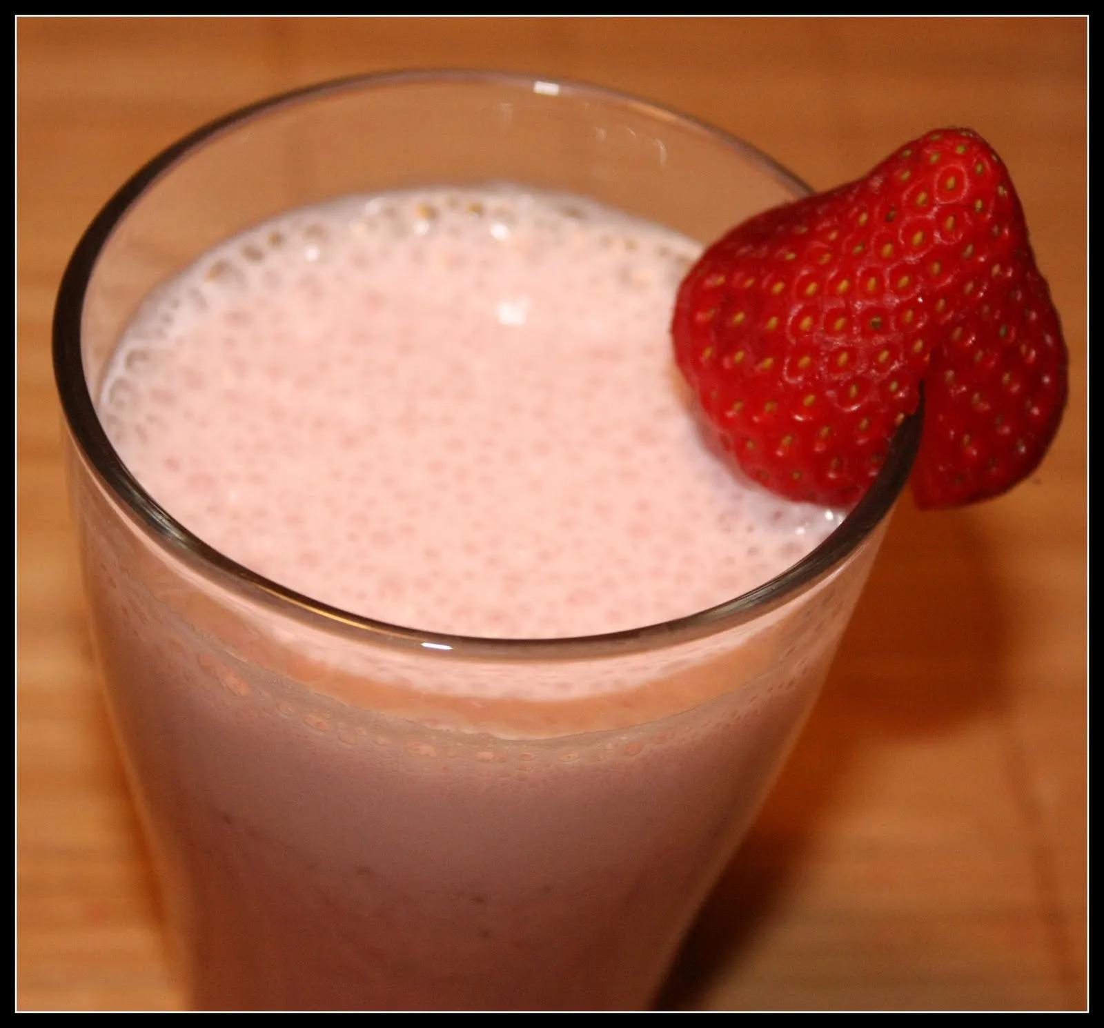 Strawberry Amaretto Milk Shake | KeepRecipes: Your Universal Recipe Box