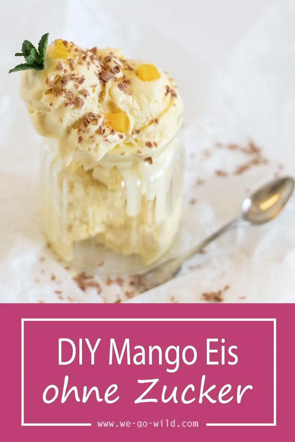 Mango Eis selbst gemacht *vegan* | Rezept | Mango eis, Eis selber ...