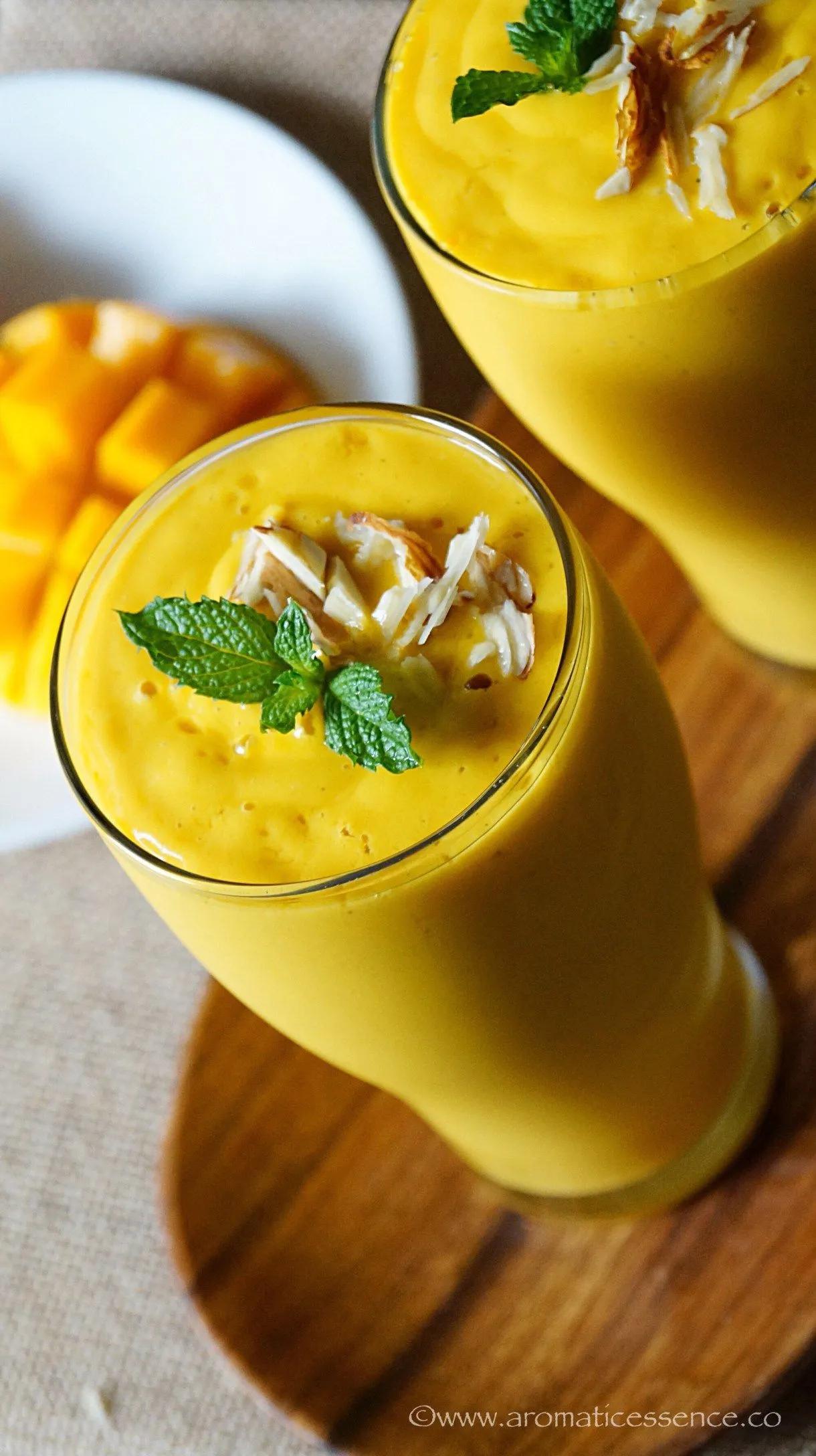 Mango Lassi Recipe (Using Mango Pulp) | How To Make Mango Lassi ...