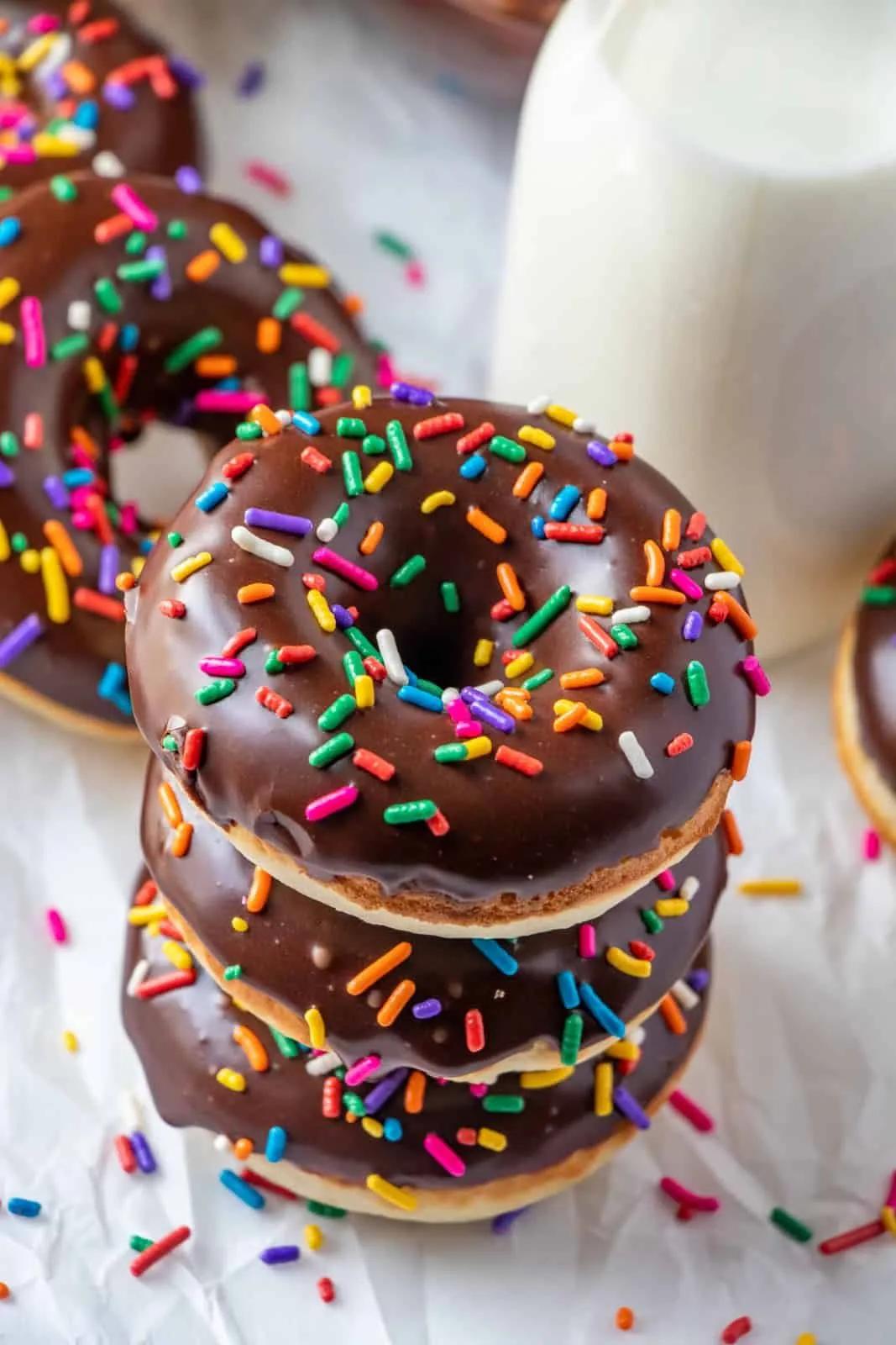 Super easy, quick and tasty these Chocolate Glazed Donuts are the ...