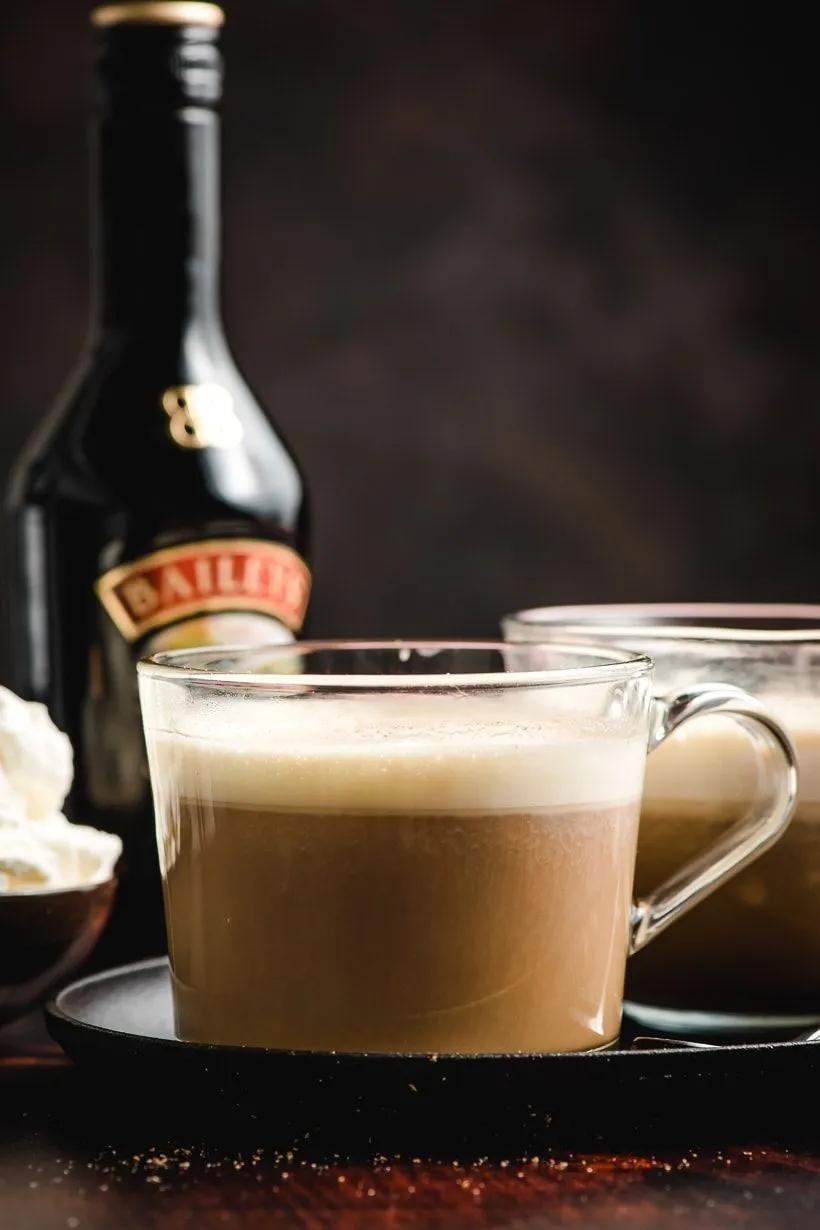 This rich and creamy Bailey’s Irish Coffee is irresistible and so easy ...