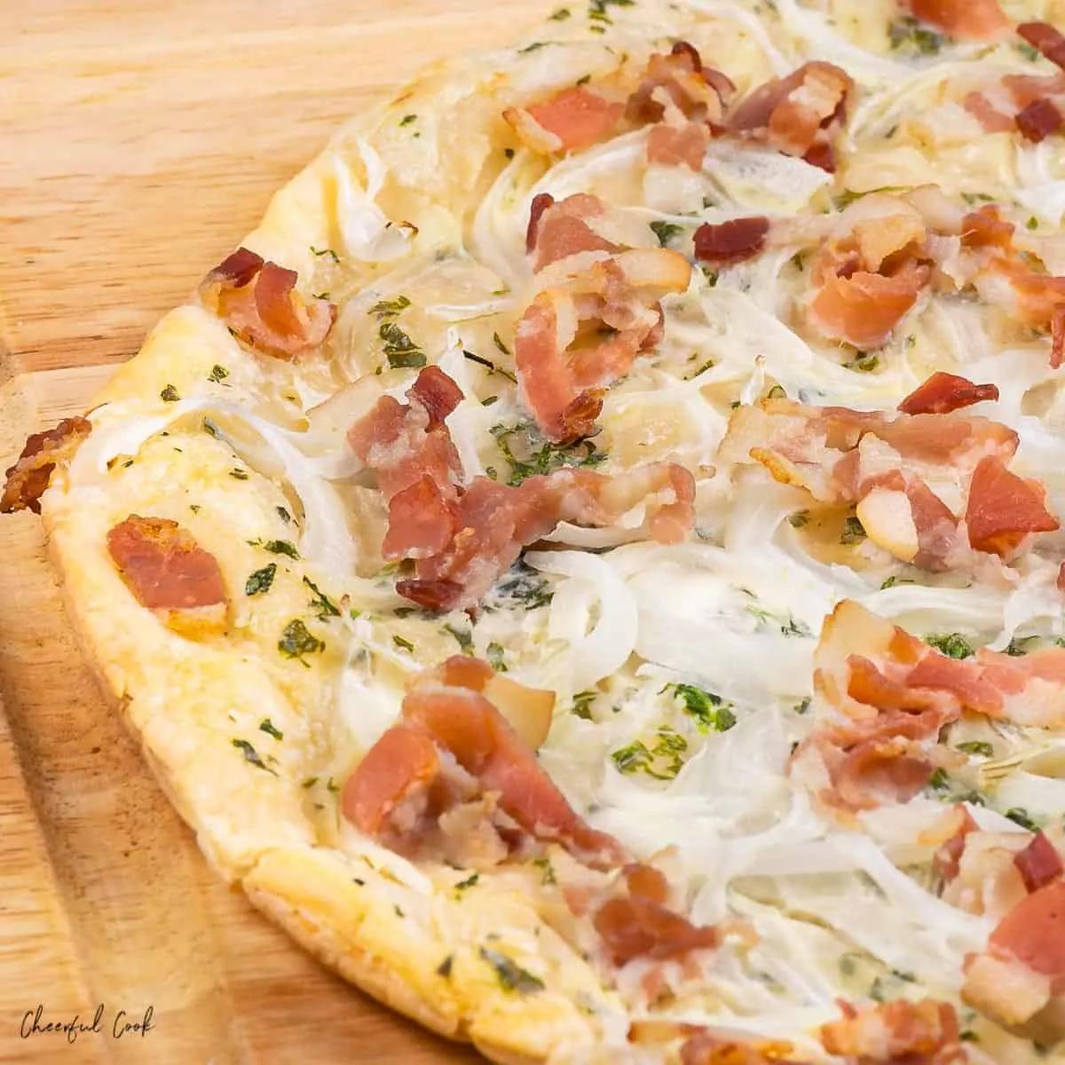 Flammkuchen - German Pizza - Cheerful Cook