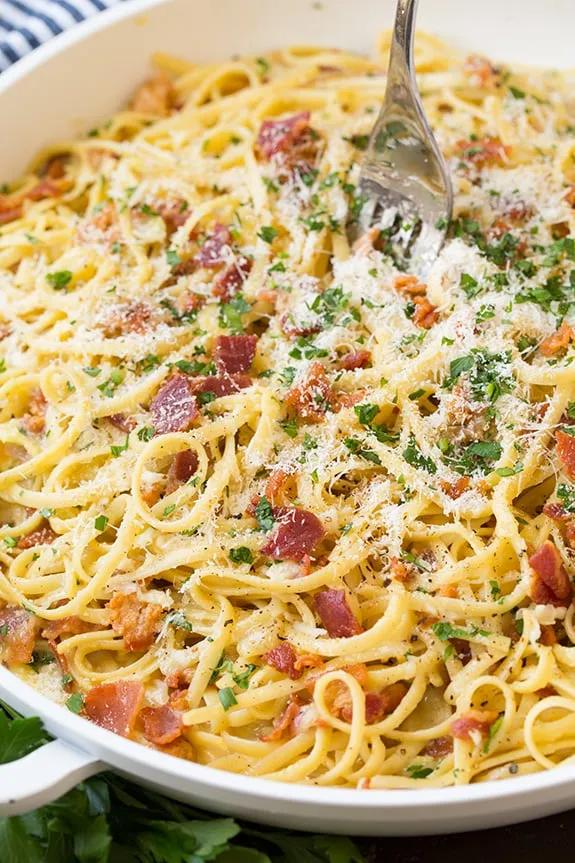 Pasta Carbonara | Recipes With Parmesan Cheese | POPSUGAR Food Photo 44