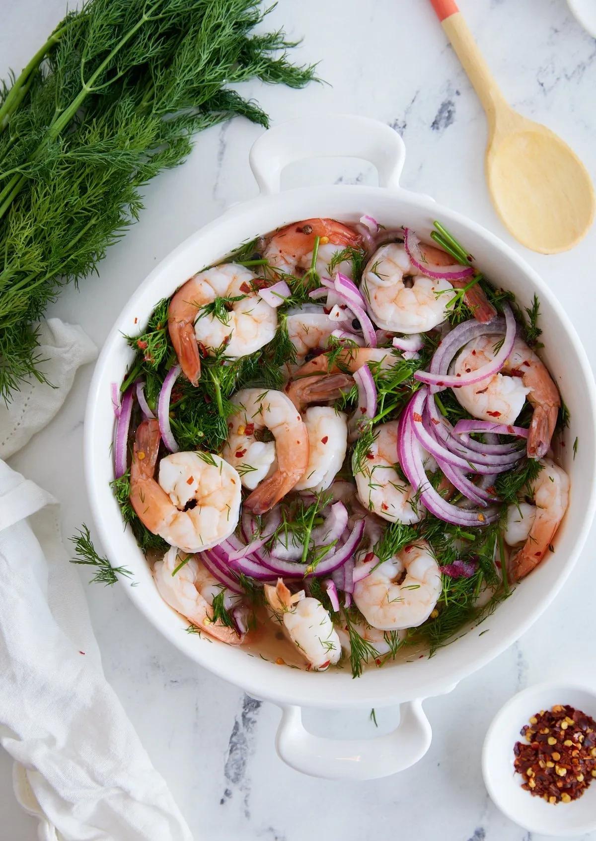 Easy Southern Pickled Shrimp - My Forking Life