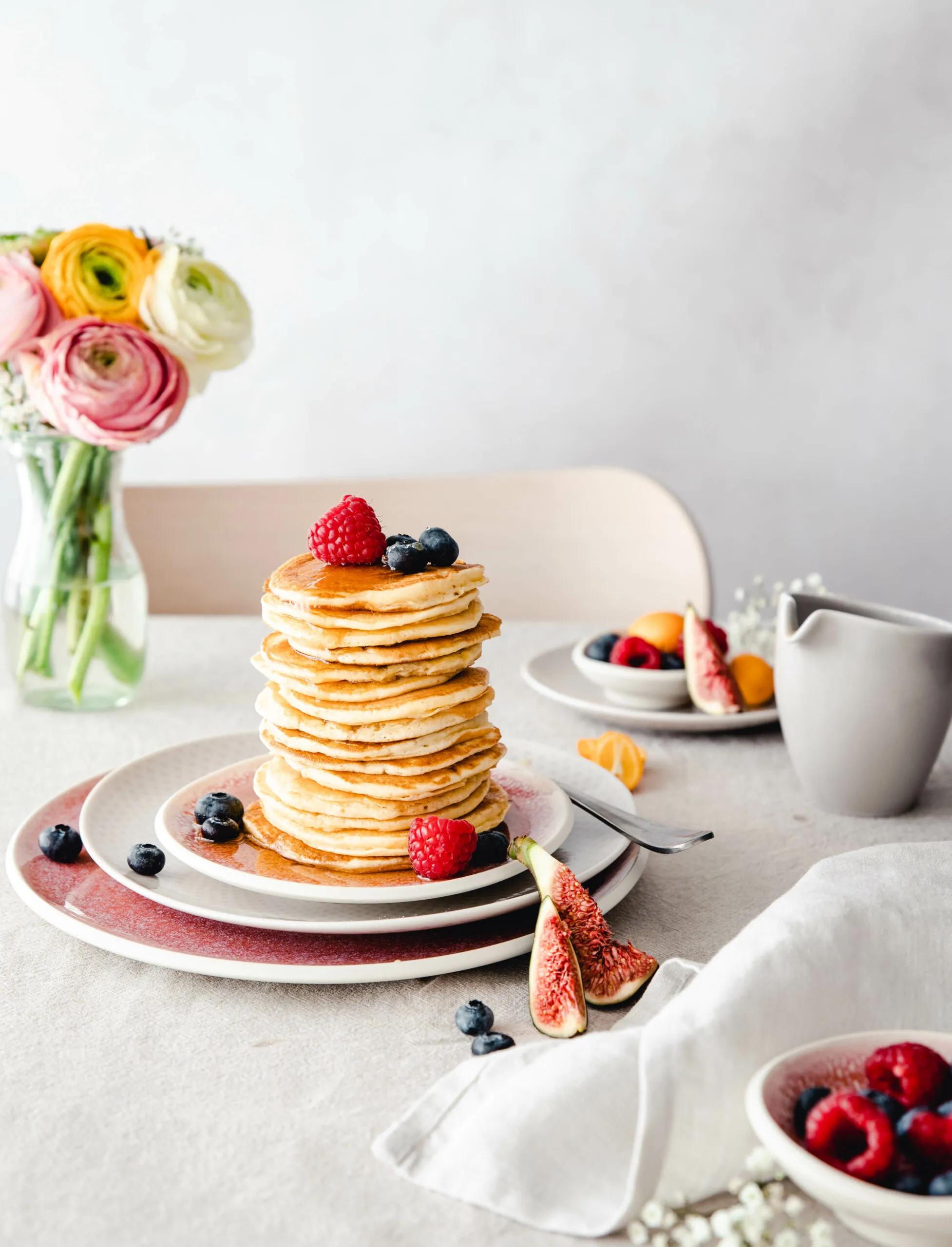 Amerikanische Buttermilch-Pancakes - Hey Foodsister