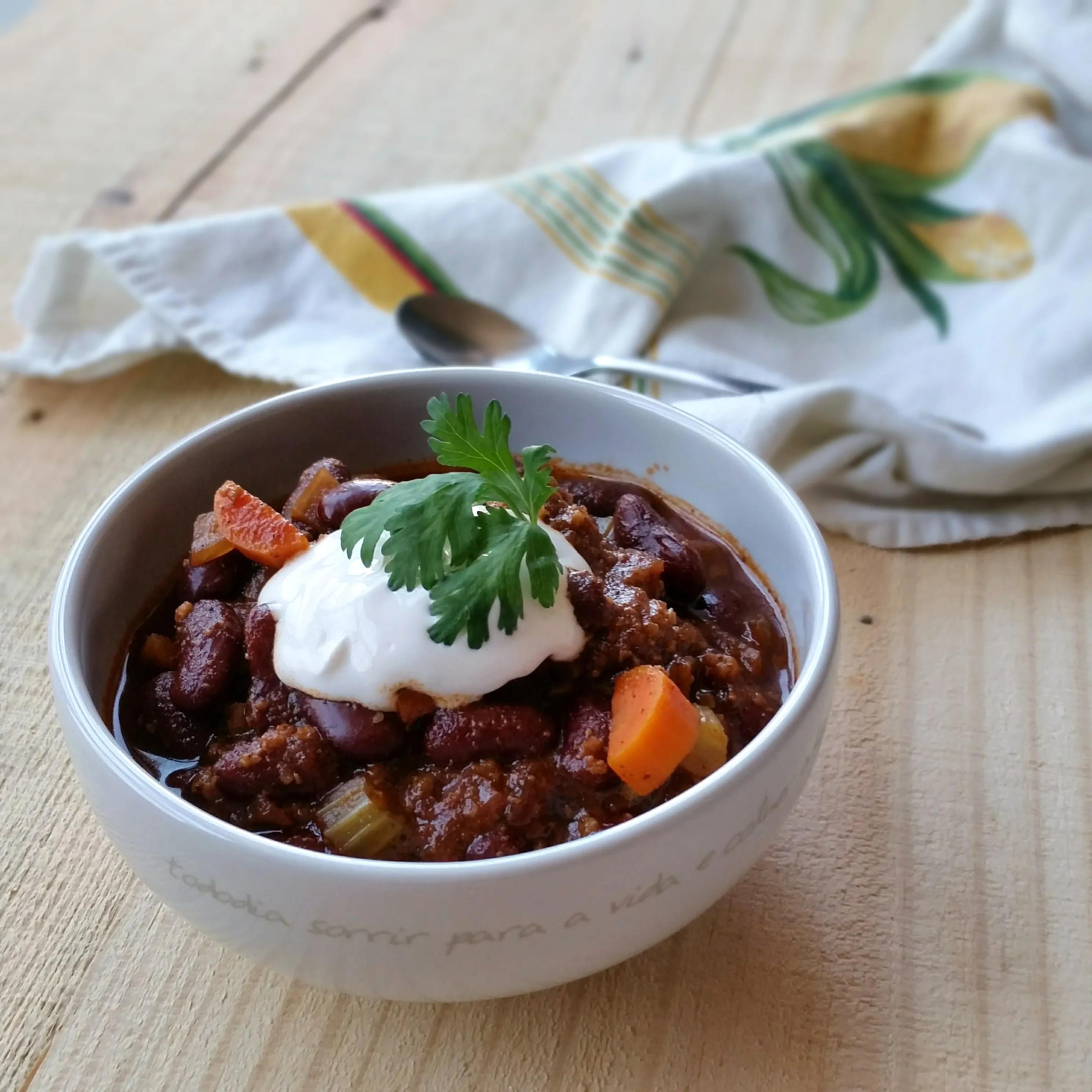 sweet and simple chili con ‘carne’ – apb: eats