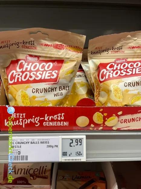 Nestle Choco Crossies Crunchy Balls weiß: Preis, Angebote, Kalorien ...