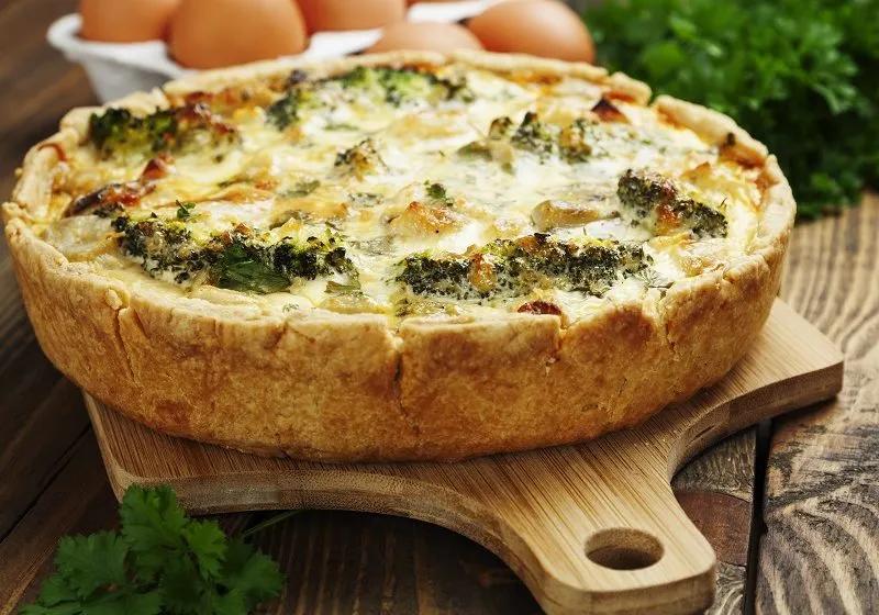 Gorgonzola Quiche with Broccoli - Creamy and Sweet - Pong Cheese