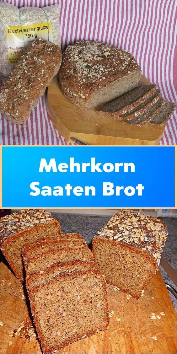 Mehrkorn-Saaten-Brot - kerniges Sauerteigbrot aus 100% Vollkornmehl ...