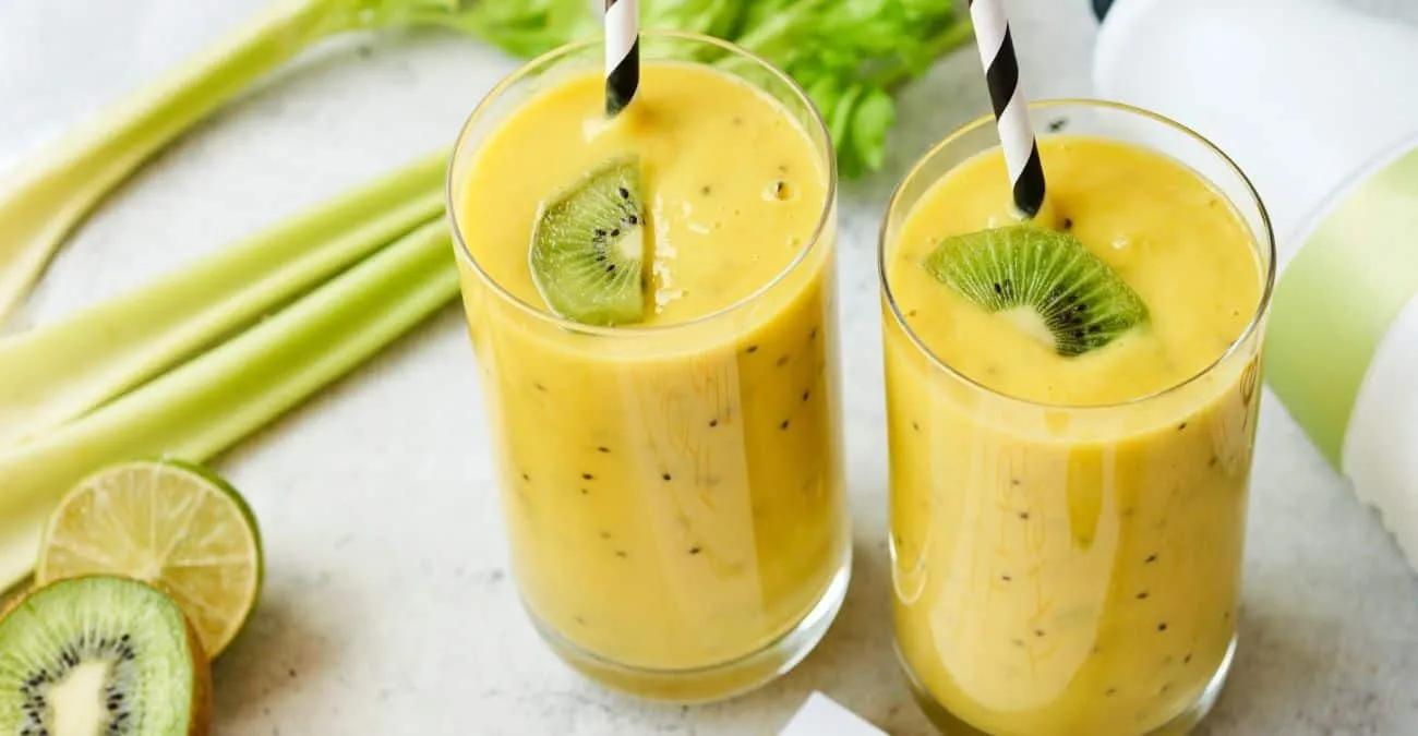 Mango Kiwi Kefir Lime Smoothie | Patricia Bannan, MS, RDN