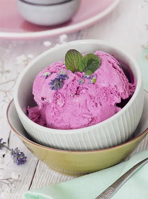 Veganes Lavendel-Blaubeer-Eis - Rezepte - Vita Nova