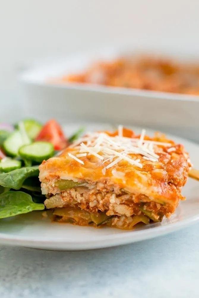 Tofu Zucchini Lasagna - Eating Bird Food