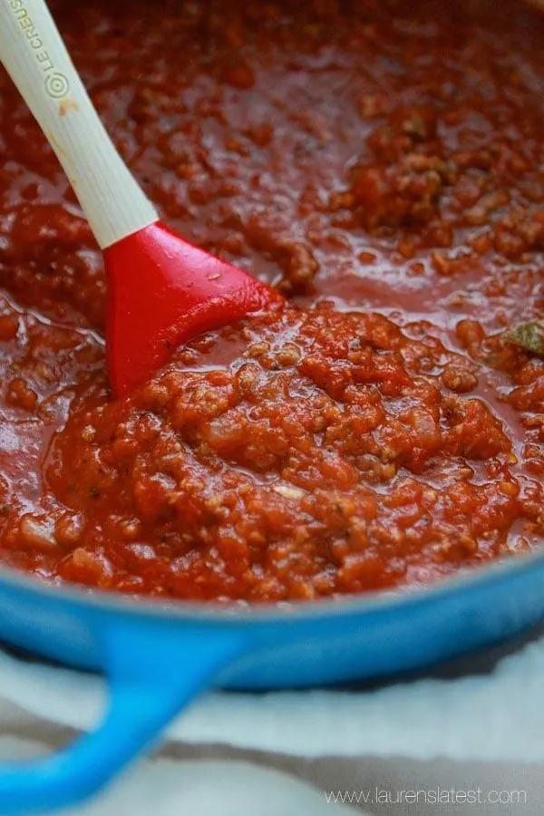 Roasted Tomato Bolognese Sauce - Lauren&amp;#39;s Latest