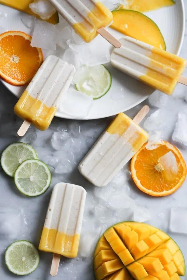 DIY: Vanilliges Mango-Eis am Stiel (vegan). Sommerliches Rezept Vegan ...